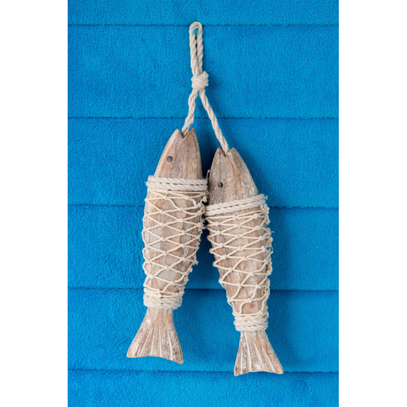 Breakwater Bay Handcrafted Hanging Fish in Net Wall Décor & Reviews